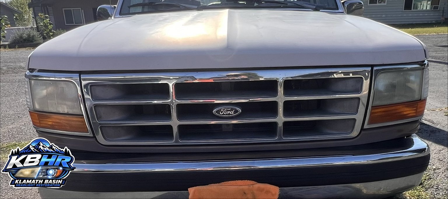 Ford truck after KBHR headlight restoration
